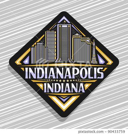 Vector logo for Indianapolis 90433759