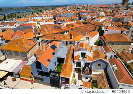 Old houses roof tops in Aveiro, Portugal Old houses roof tops in Aveiro, Portugal 90433950