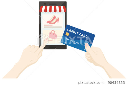 Online shopping on your smartphone-fashion items- Online shopping on your smartphone-fashion items- 90434833
