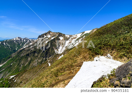 (Gunma Prefecture) Mountain range seen from Mt. Tanigawa and Tenjin Ridge (Gunma Prefecture) Mountain range seen from Mt. Tanigawa and Tenjin Ridge 90435181
