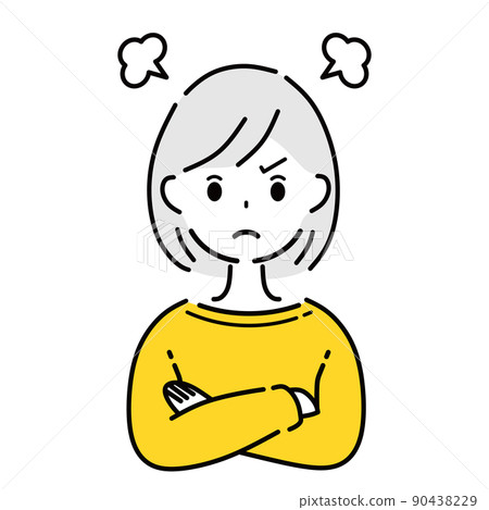 An angry woman 90438229