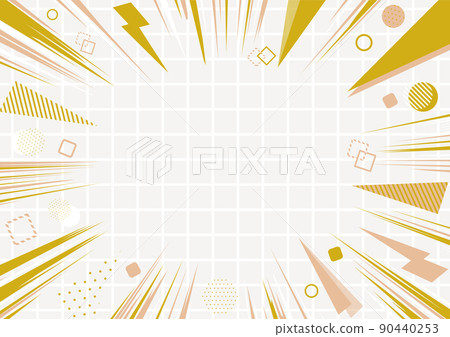 Geometric concentrated line grid background Geometric concentrated line grid background 90440253