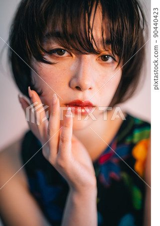 Female beauty portrait Female beauty portrait 90440423