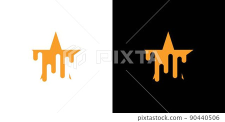 Modern and elegant paint star logo design Modern and elegant paint star logo design 90440506