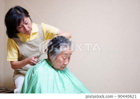 Haircut for older women Haircut for older women 90440621