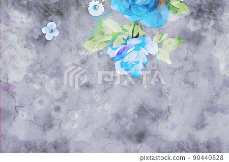 Beautiful colorful watercolor flower illustration 90440828