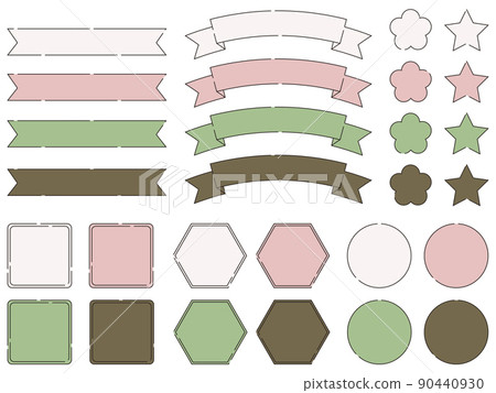 帶有春天櫻花圖像的淡色設計框架，用於標題評論 90440930