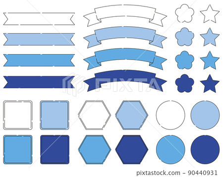 為標題評論設計淡色柔和的框架集 90440931