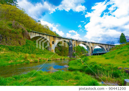 眼鏡橋（岩手縣宮森川橋） 90441200