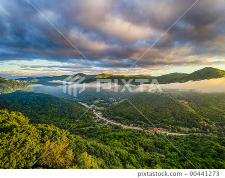aerial nature scenery in maggie valley north carolina 90441273