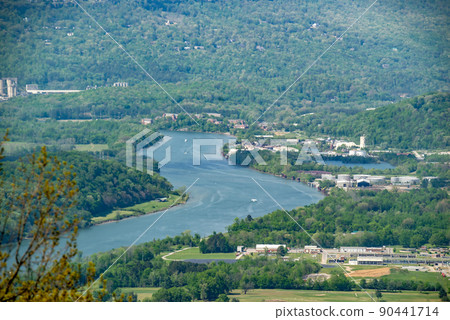 Chattanooga, Tennessee, USA views from Lookout mountain 90441714