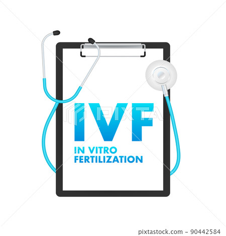 In vitro fertilization. Ivf treatment. Vector illustration. 90442584