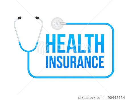 Health insurance. Clipboard with medical cross. Clinical record, prescription, claim, medical report, health insurance concepts 90442634