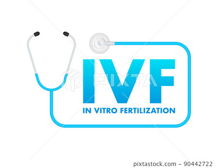 In vitro fertilization. Ivf treatment. Vector illustration. 90442722