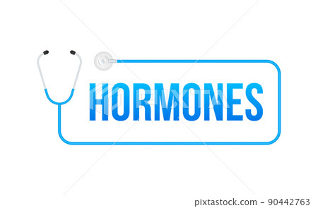 Blue medicine concept sign on white background. Vector illustration 90442763