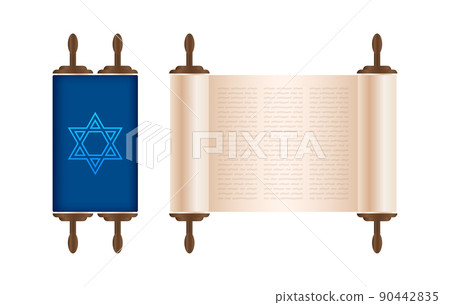 Star david torah on white background. Isometric vector. Vector illustration isolated Star david torah on white background. Isometric vector. Vector illustration isolated 90442835