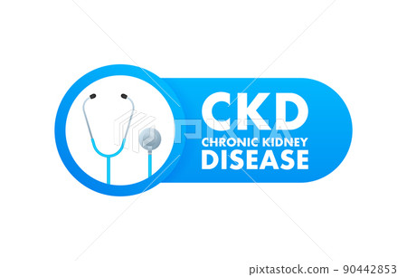 Chronic kidney disease. 3d vector illustration. World health day. Medicine day Chronic kidney disease. 3d vector illustration. World health day. Medicine day 90442853