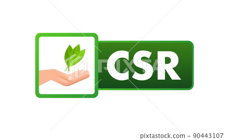 Flat csr for concept design. Flat vector illustration isolated. Business concept 90443107