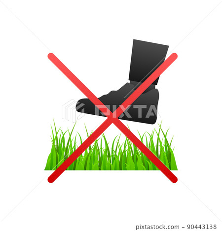 Do on green background. Red sign forbidden Do on green background. Red sign forbidden 90443138