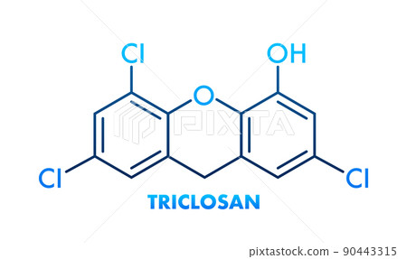 Triclosan formula. Triclosan formula, great design for any purposes Triclosan formula. Triclosan formula, great design for any purposes 90443315