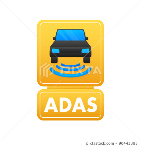 Banner vector. Creative ADAS Advanced driver assistance systems Icon. Vector sign. Digital currency concept. Bitcoin currency Banner vector. Creative ADAS Advanced driver assistance systems Icon. Vector sign. Digital currency concept. Bitcoin currency 90443383