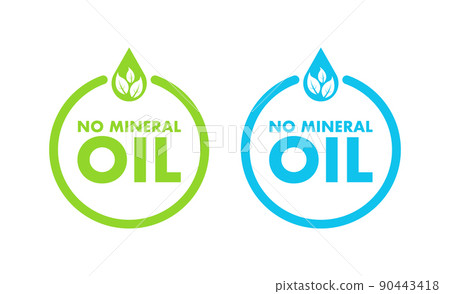 No mineral oil. Vector design. Vector icon. Logo symbol 90443418