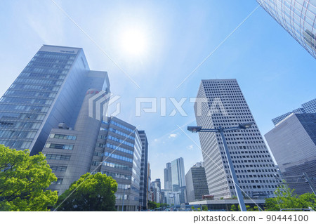 Buildings in Umeda, Osaka from the Umeda-Shimmichi intersection Buildings in Umeda, Osaka from the Umeda-Shimmichi intersection 90444100