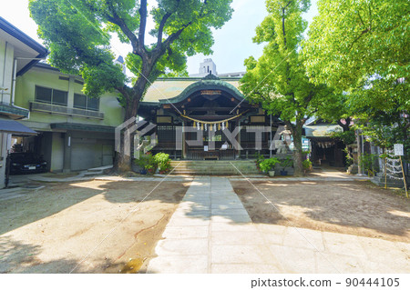 福島天滿宮（上天神） 新鮮的綠色季節 90444105