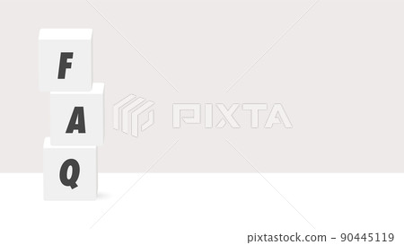 Faq Block Graphics Illustration of a block with FAQ characters... - Stock Illustration ...