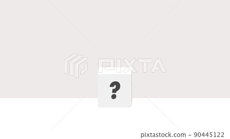 Illustration of a block with the letters?-Simple and fashionable question mark material Illustration of a block with the letters?-Simple and fashionable question mark material 90445122