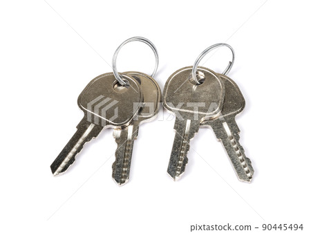 House Keys  isolated on a White Background 90445494