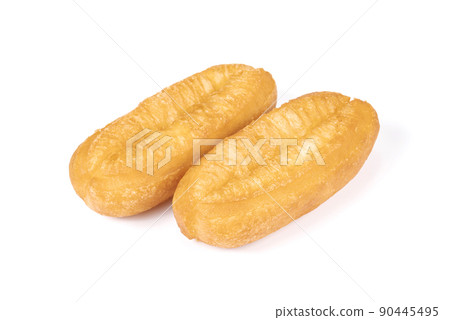 Chinese Fried Dough isolated on white background. 90445495