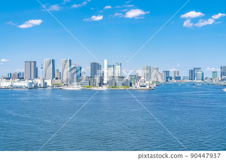 [Tokyo] Cityscape around Harumi Wharf seen from Odaiba side 90447937
