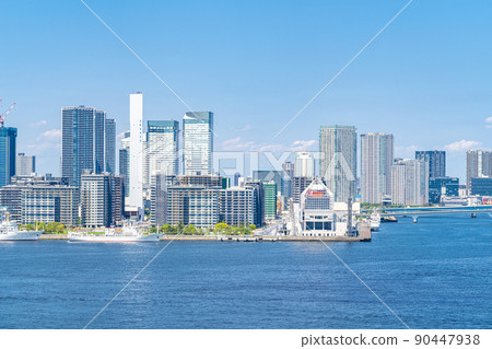 [Tokyo] Cityscape around Harumi Wharf seen from Odaiba side 90447938
