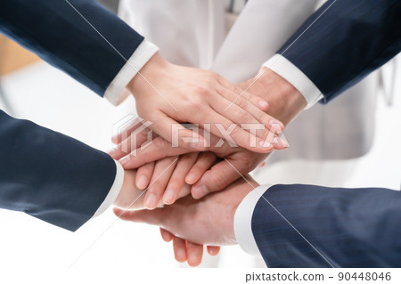 Business team unity at hand Business team unity at hand 90448046