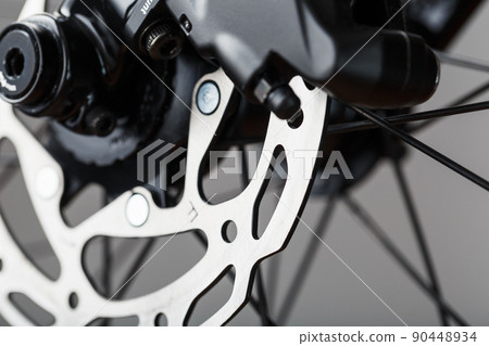 Bicycle Brake Rotor with Hydraulic Highway Braking System close-up 90448934