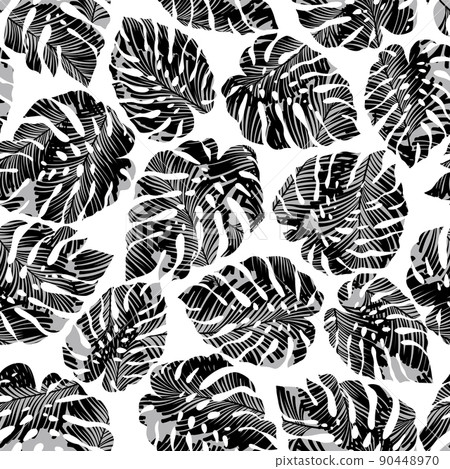 Seamless tropical pattern, perfect for Hawaiian shirts, 90448970
