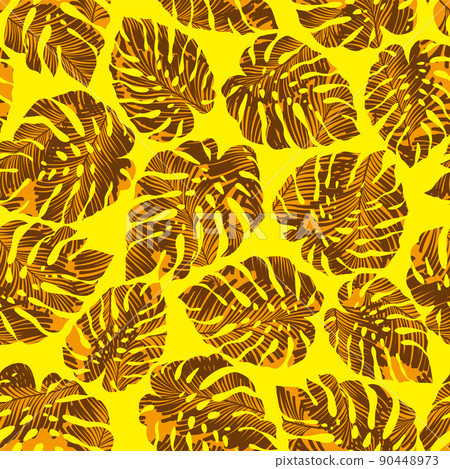 Seamless tropical pattern, perfect for Hawaiian shirts, 90448973