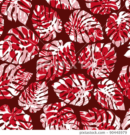 Seamless tropical pattern, perfect for Hawaiian shirts, 90448979