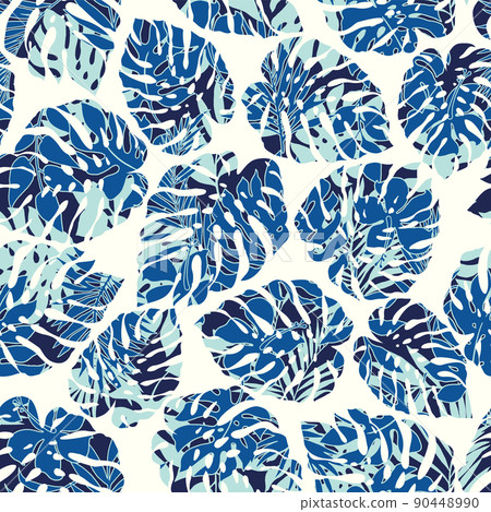 Seamless tropical pattern, perfect for Hawaiian shirts, 90448990