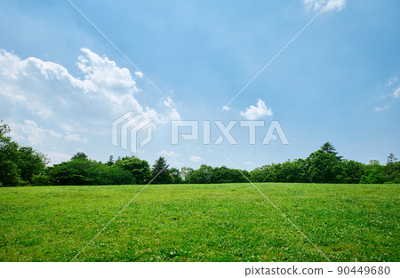 Fuchu no Mori Park in fine weather _ Obtained permission to shoot 90449680