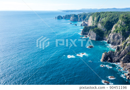 鳥瞰“岩手縣”三陸重建國家紀念物北山崎 90451196