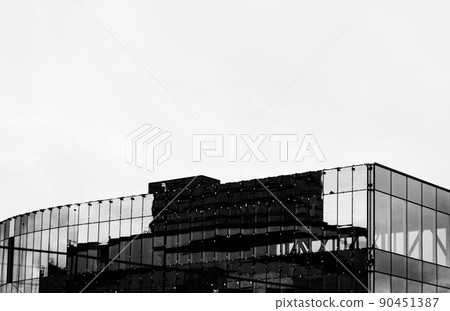 Abstract fragment of modern architecture Abstract fragment of modern architecture 90451387