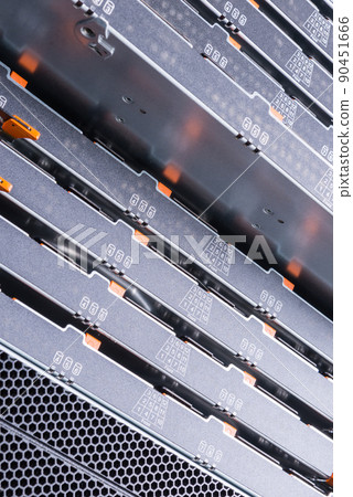 detail trays with hard drives inside data cloude center detail trays with hard drives inside data cloude center 90451666