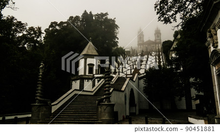 Stairway to Santuario do Bom Jesus do Monte, Braga, Portugal 90451881