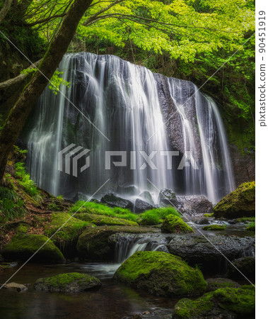 Inawashiro Town, Fukushima Prefecture Fresh green Tatsuzawafudo Falls Inawashiro Town, Fukushima Prefecture Fresh green Tatsuzawafudo Falls 90451919