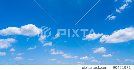 blue sky and white clouds 90451971