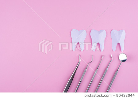 World dentists day concept with stomatology tools World dentists day concept with stomatology tools 90452044