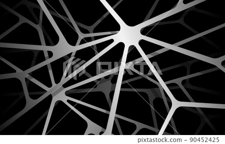 Abstract grey metallic line crack overlap on black background pattern vector Abstract grey metallic line crack overlap on black background pattern vector 90452425