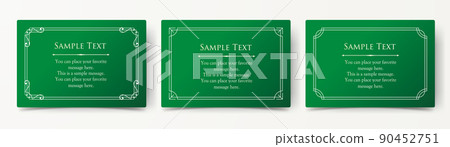 Card design with antique frame. Elegant forehead Card design with antique frame. Elegant forehead 90452751